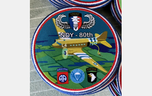 Patch tissus "80° Anniversaire DDAY"