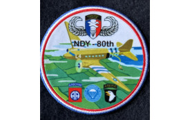 Patch tissus &quot;80° Anniversaire DDAY&quot;