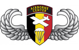 BREVET AIRBORNE CENTER POITRINE TISSU &quot;BELGIQUE&quot;