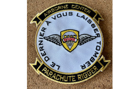 PATCH &quot;RIGGER&quot; AIRBORNE CENTER  TISSUS 